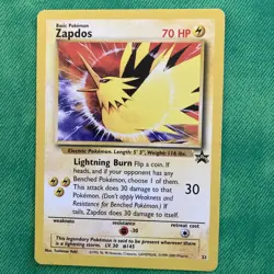 Zapdos - Pokemon Wizard's Black Star Promos #23 - Vintage Promo WOTC Card HP - Image 1