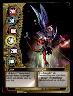 Bakugan Card - Risk (Titanium Dragonoid) - Gate - Mechtanium Surge - Image 1