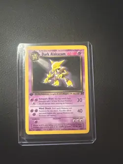 Pokemon TCG Dark Alakazam Card 18/82 Non-Holo, Vintage, LP Condition - Image 1