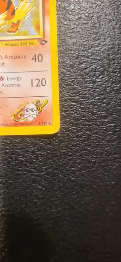 Pokemon TCG Gym Challenge Blaine's Arcanine Holo Rare Card 1/132 - Image 2
