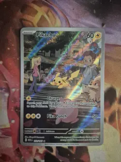 Pokemon TCG S&V 151 Pikachu Card 173/165 Illustration Rare Near Mint Full Art - Image 1