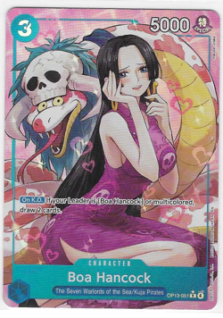 Boa Hancock (Alt Art) OP13-051 R Carrying on His Will ONE PIECE Card ENGLISH NM - Image 1