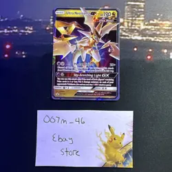 Pokemon Ultra Necrozma GX SM126 Black Star Promo Card Mint Condition Pack Fresh - Image 1