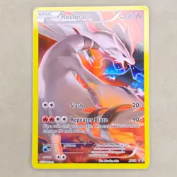 Pokemon Reshiram XY74 Full Art Black Star Promo Holo TCG Card 2015 MP - Image 1