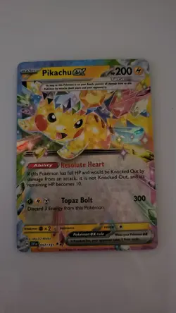 Pokemon Pikachu TCG Surging Sparks EX Double Rare Holo Card 057/191 NM Condition - Image 1