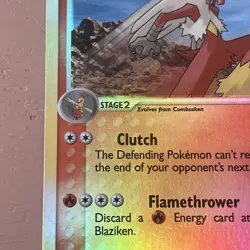 2003 Pokemon Card - Ruby & Sapphire 15/109 - BLAZIKEN (reverse holo) - Image 5