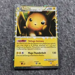 Pokemon TCG Raichu Holo Prime Card 83/90 Undaunted Set - Image 1