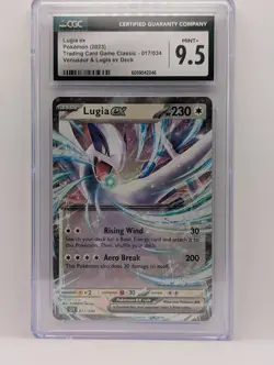 2023 Pokemon Trading Card Game Classic Ultra Rare Lugia EX #17/34 CGC 9.5 - Image 1