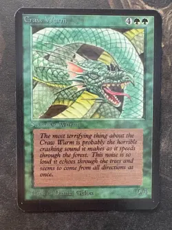 *** ALPHA Craw Wurm *** NM-Mint Beauty! - DUTY PAID - Magic MtG - Image 1