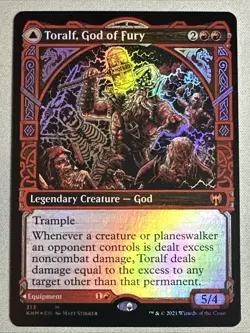 MTG / Toralf, God of Fury / KHM / #313 / FOIL (Showcase) / Mythic / NM - Image 1