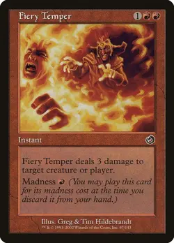 Fiery Temper 1x FOIL MtG FOIL Torment SP/NM - Image 1