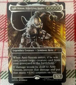 MTG Anti-Venom, Horrifying Healer (Borderless) Foil Media Promos NM - Image 1