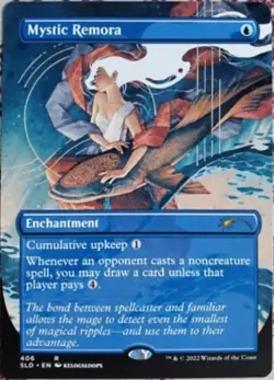 MTG Mystic Remora Secret Lair Kelogsloops Extended Art Borderless NM - Image 1