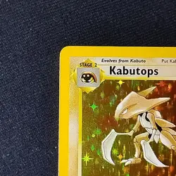 Pokemon TCG Kabutops Fossil 9/62 Unlimited Holo Rare LP - Image 2