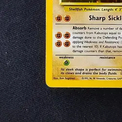 Pokemon TCG Kabutops Fossil 9/62 Unlimited Holo Rare LP - Image 5