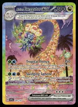 Alolan Exeggutor ex 242/191 Surging Sparks Special Illustration Rare Pokemon NM - Image 1