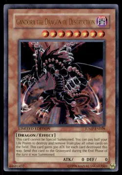 Yu-Gi-Oh! GANDORA THE DRAGON OF DESTRUCTION #JUMP-EN028 LIGHT PLAY - Image 1