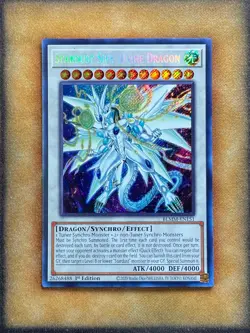 Yugioh Stardust Sifr Divine Dragon BLMM-EN151 Secret Rare 1st Ed NM - Image 1