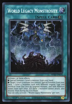 World Legacy Monstrosity - MP20-EN076 - Prismatic Secret Rare - Yugioh - Image 1