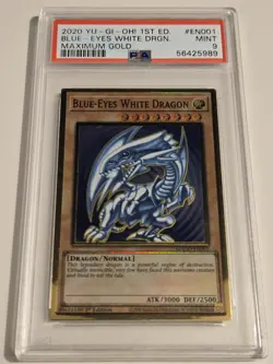2020 YU-GI-OH! MAXIMUM GOLD Blue Eyes White Dragon MAGO-EN001 PSA 9 - Image 4