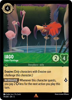 Iago - Fake Flamingo #79 FOIL Rare | Lorcana: Shimmering Skies Card - Image 1