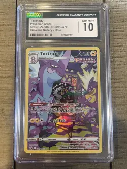 CGC 10 Toxtricity GG09/GG70 Crown Zenith Secret Illustration Rare Pokemon Card - Image 1