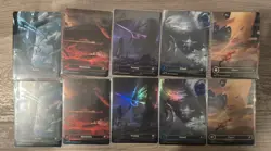 Magic the Gathering Edge of Eternity Full Art Land Card Sets 5 Foil & 5 Non Foil - Image 1