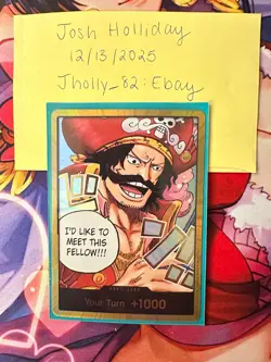 DON!! Card (Gol.D.Roger) (Gold) Carrying On His Will Foil - Image 1