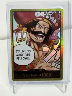 One Piece TCG - Don!! Card - Gol D. Roger (GOLD) - OP-13 “Carrying On His Will” - Image 1