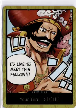 DON!! Card (Gol.D.Roger) (Gold) DON!! Carrying On His Will NM - Image 1