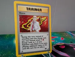 Pokemon TCG Blaine Gym Challenge Holo Rare Card 17/132 NM - Image 1