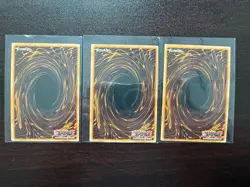 Egyptian God Cards Set Obelisk Slifer Winged Ra NM YuGiOh QCR Quarter Century - Image 2