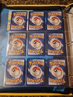 Pokemon Collection Binder Vintage Lot of Cards Holos Rares WoTC 1st Edition Etc - Image 2