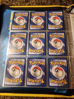 Pokemon Collection Binder Vintage Lot of Cards Holos Rares WoTC 1st Edition Etc - Image 5