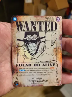 Portgas.D.Ace (119) (Wanted Poster) OP13-119 - Error Card - NM Pack Fresh - Image 1