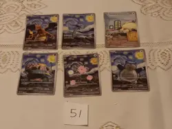 6 Pokemon x Van Gogh Black Star Promo ACG Art Card - Image 1