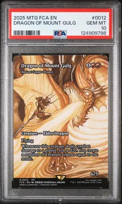 MTG 2025 Final Fantasy Dragon of Mount Gulg 0012 PSA 10 Gem Mint NON FOIL pop 13 - Image 1
