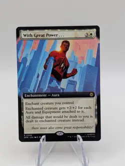 Magic the Gathering Spiderman | With Great Power Borderless | Pack fresh NM - Image 1
