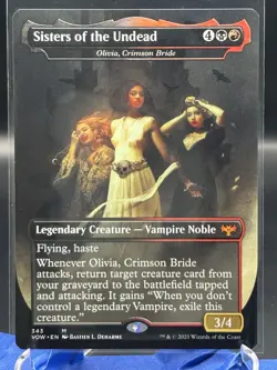Sisters Of The Undead M Borderless 343 M MTG Innistrad Crimson Vow Series - Image 1