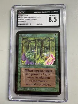 Magic The Gathering MTG Wild Growth Limited Edition Alpha CGC 8.5 NM/Mint+ - Image 1