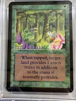 Magic The Gathering MTG Wild Growth Limited Edition Alpha CGC 8.5 NM/Mint+ - Image 2