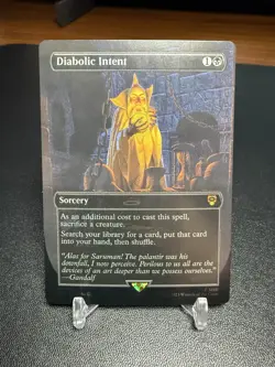 Diabolic Intent Foil (Borderless) MTG LTC The Lord of the Rings 0526 | NM - Image 1