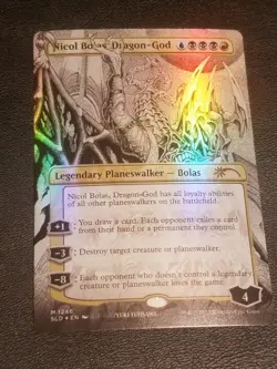Nicol Bolas, Dragon-God *FOIL Borderless* [SLD] Secret Lair Drop - Image 1