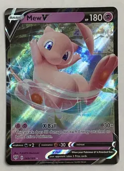 Pokemon Darkness Ablaze Mew V 069/189 Ultra Rare Holo NM - Image 1