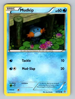 Mudkip 33/160 Common XY - Primal Clash NM - LP Pokemon TCG - Image 1