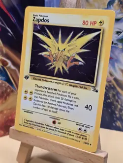 Zapdos 15/62 Fossil Holo 1st Edition Pokemon ⚡Nice holo⚡ - Image 2