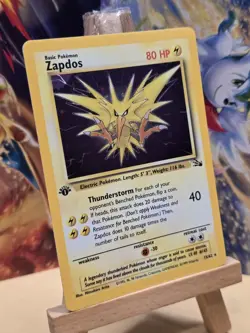 Zapdos 15/62 Fossil Holo 1st Edition Pokemon ⚡Nice holo⚡ - Image 3