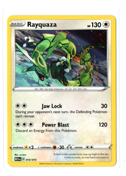 Pokemon Rayquaza 14/15 New 2025 McDonalds Happy Meal Dragon Discovery - Nintendo - Image 1