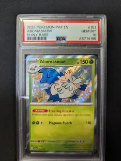 PSA 10 Abomasnow 101/091 Pokemon Paldean Fates Shiny Rare - Image 1