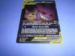 Pokemon TCG Gengar & Mimikyu GX (Team Up 165/181) Full Alternate Art NM - Image 4